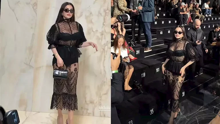 هيفاء وهبي تتألق بفستان أسود في أحدث جلسة تصوير