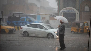 أمطار متوقعة في العراق بدءاً من فجر الغد وحتى المساء
