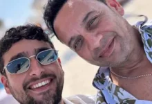 احتفال مصطفى قمر بعيد ميلاد نجله تيام الثلاثين ورد الأخير