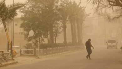 الدفاع المدني يحذر المواطنين من مخاطر العاصفة الترابية