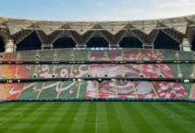 تيفو سعودي يعكس "عز وفخر" في مدرجات نصف نهائي خليجي 27