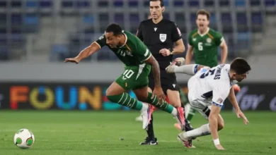 شارات الحداد والمصافحات المفقودة في مباراة إيرلندا وإسرائيل