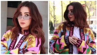 هنا الزاهد تتألق بإطلالة مميزة في شوارع باريس